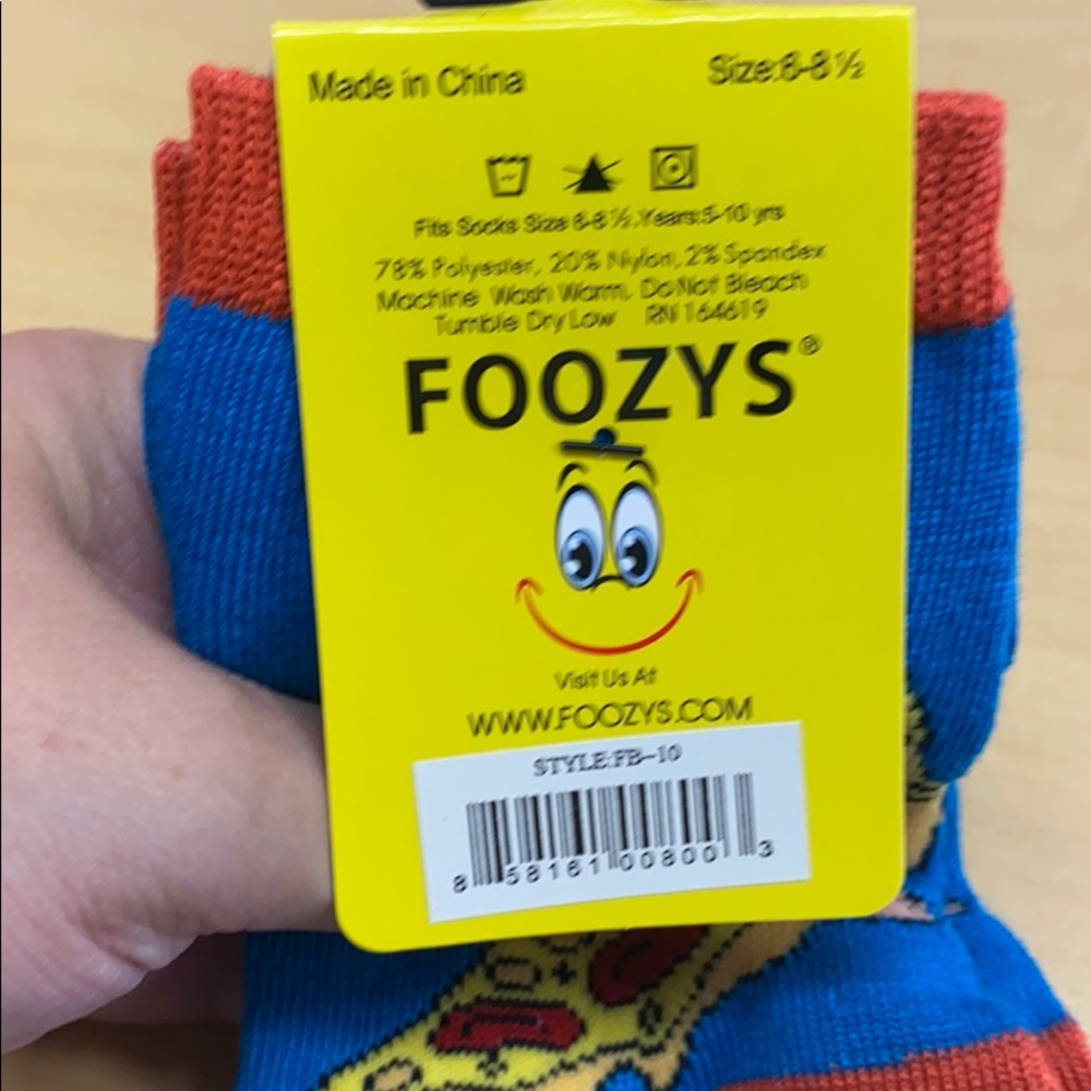 Pizza Kids Foozys Socks! Mix and Match 8/$30! - Picture 2 of 2